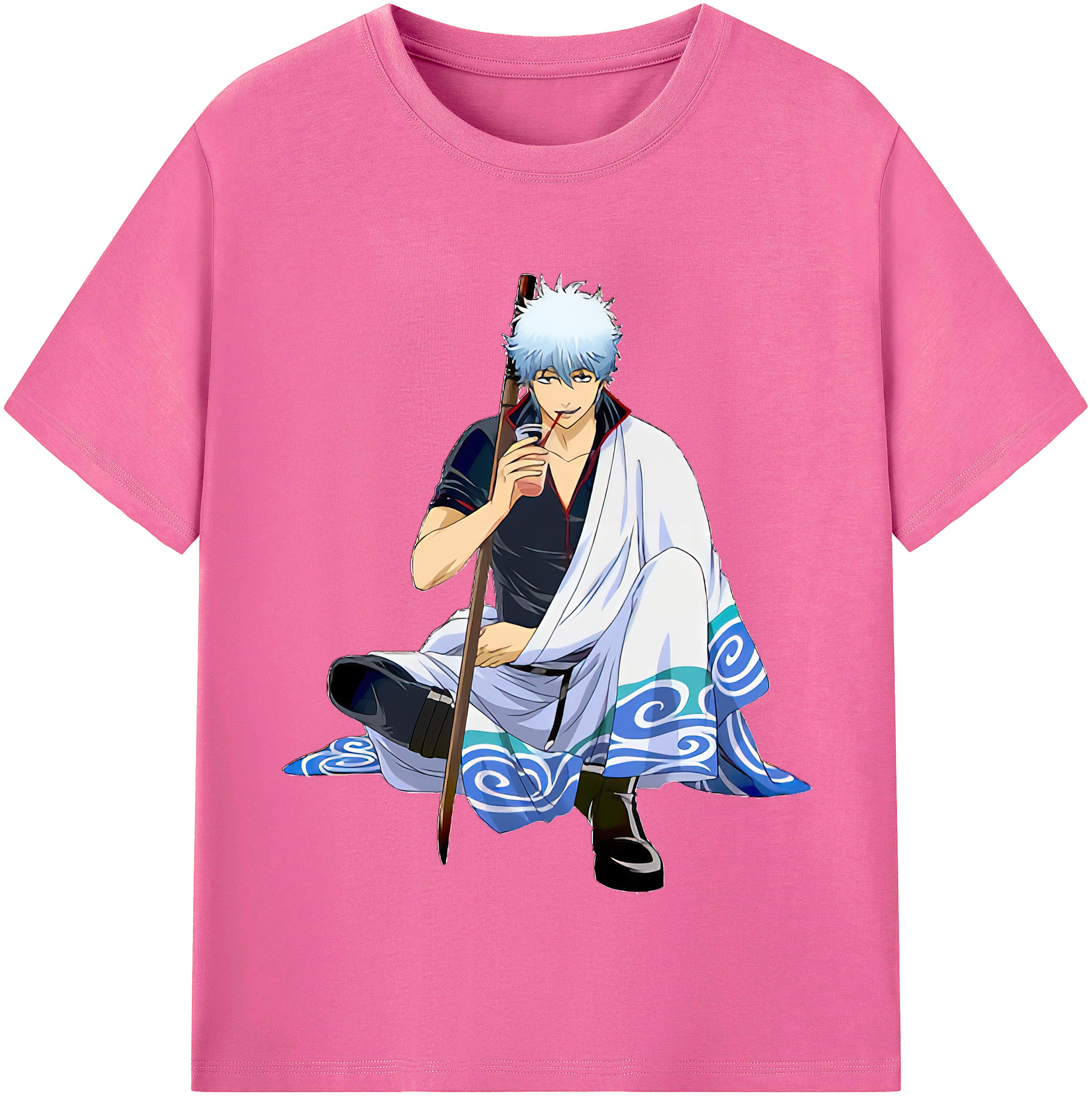 （画像用） ぎんたま 坂田銀時（さかたぎんとき） 神楽 志村新八（しむら しんぱち） GINTAMA Sakata Gintoki Kagura Shimura Shinpachi レディースカジュアルプリントTシャツ（綿100％）